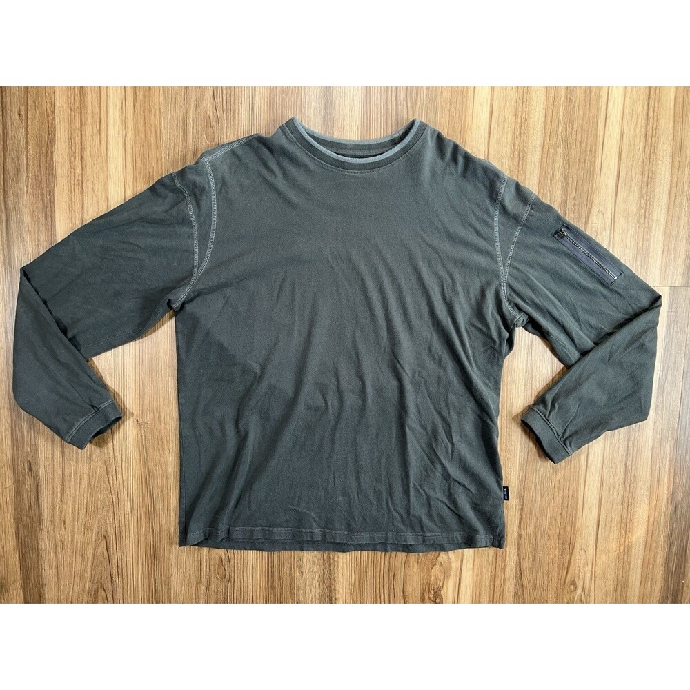 Kuhl Kommando Wildfibre Shirt Mens XL Gray Long Sleeve Hiking Thumb Holes